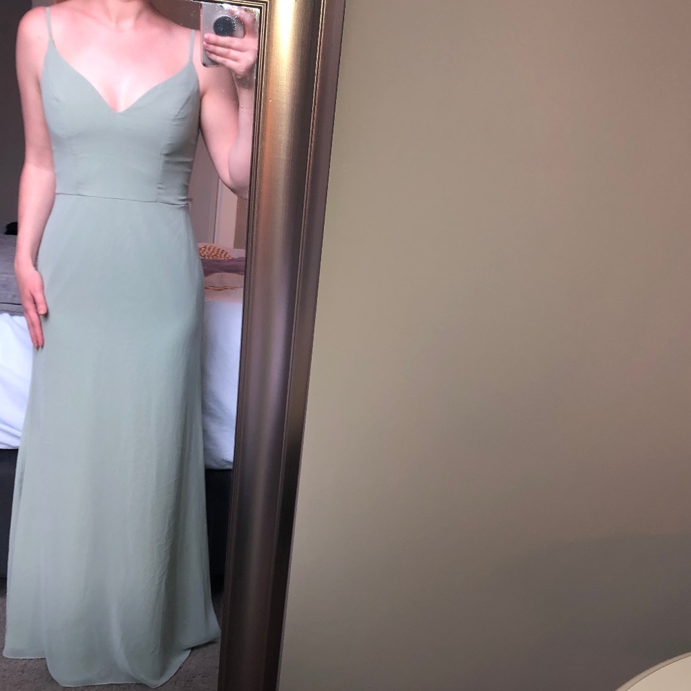 Sage Bridesmaid Dress - Picture 1 of 6
